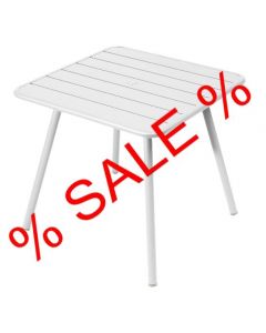 Fermob LUXEMBOURG | Gartentisch mit 4 Beinen 80x80 cm -01 Baumwollweiß MK