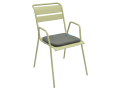 2er-Set Runde Bistrostuhlkissen, 38x38x10 Cm – Wassserabweisend, Mit Bändern, Für Barhocker, Garten & Küche